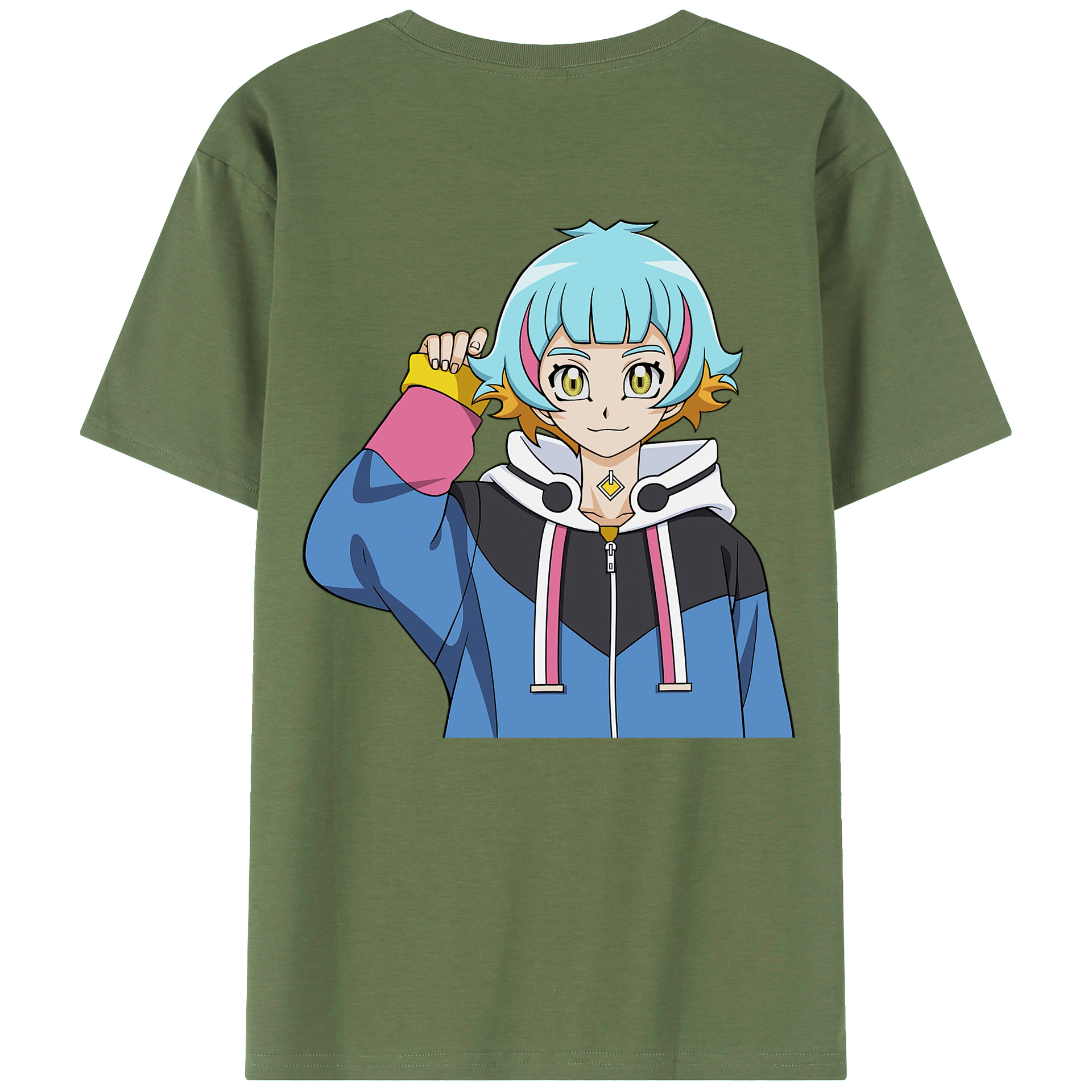 （画像用） 遊☆戯☆王 Yu-Gi-Oh! 綿100％ メンズ半袖Tシャツ（バックプリント） 通気性